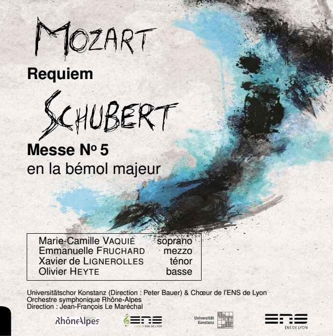 pochette du CD Schubert - Mozart (2012)
