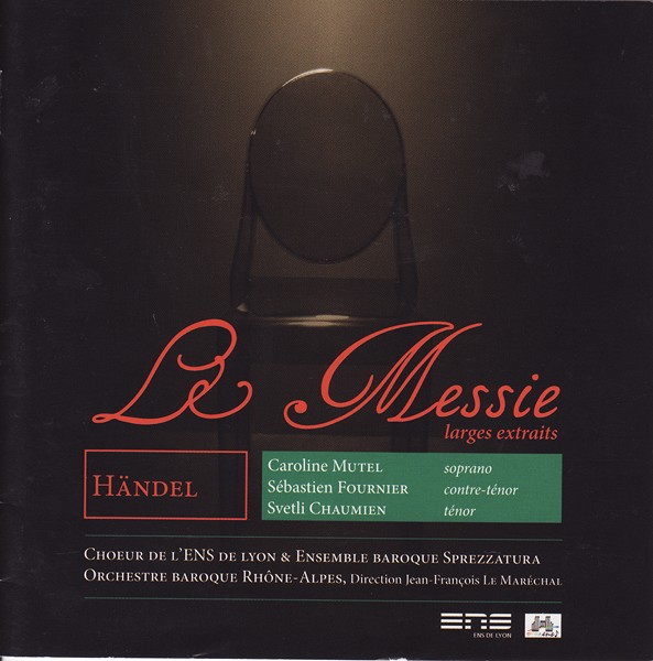 pochette du CD Le Messie, Haendel